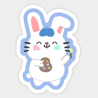 Artist bunny Sticker